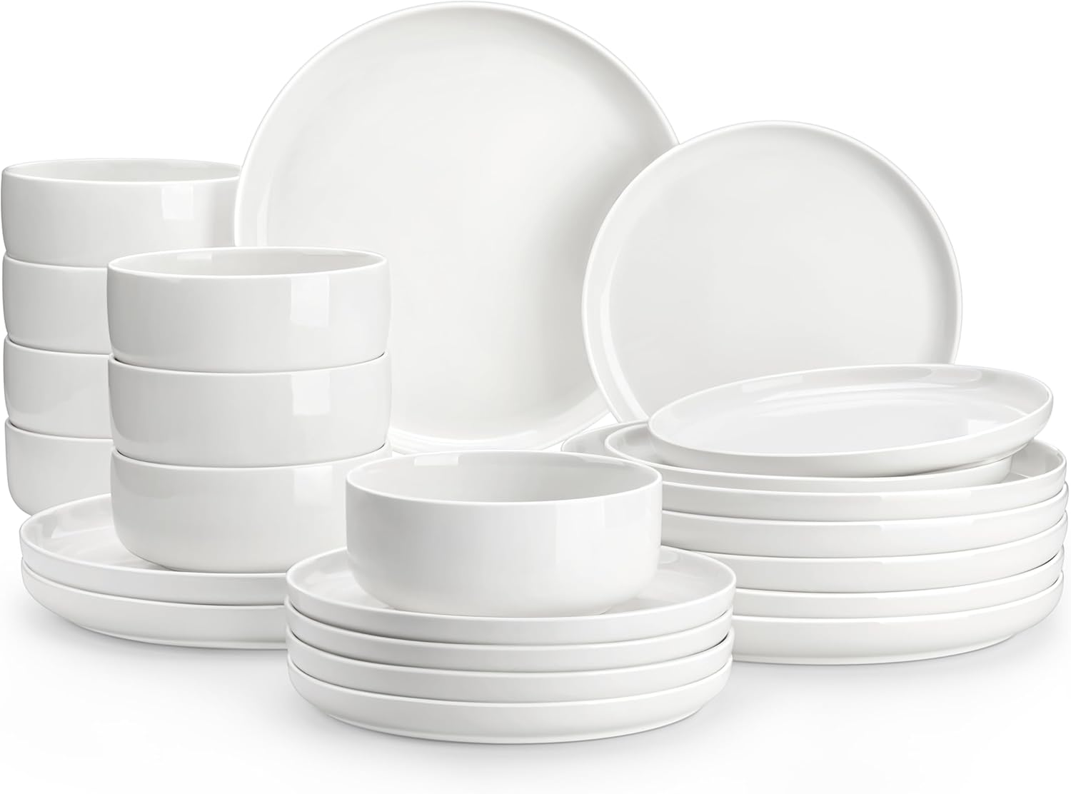 White Porcelain Dinnerware Set