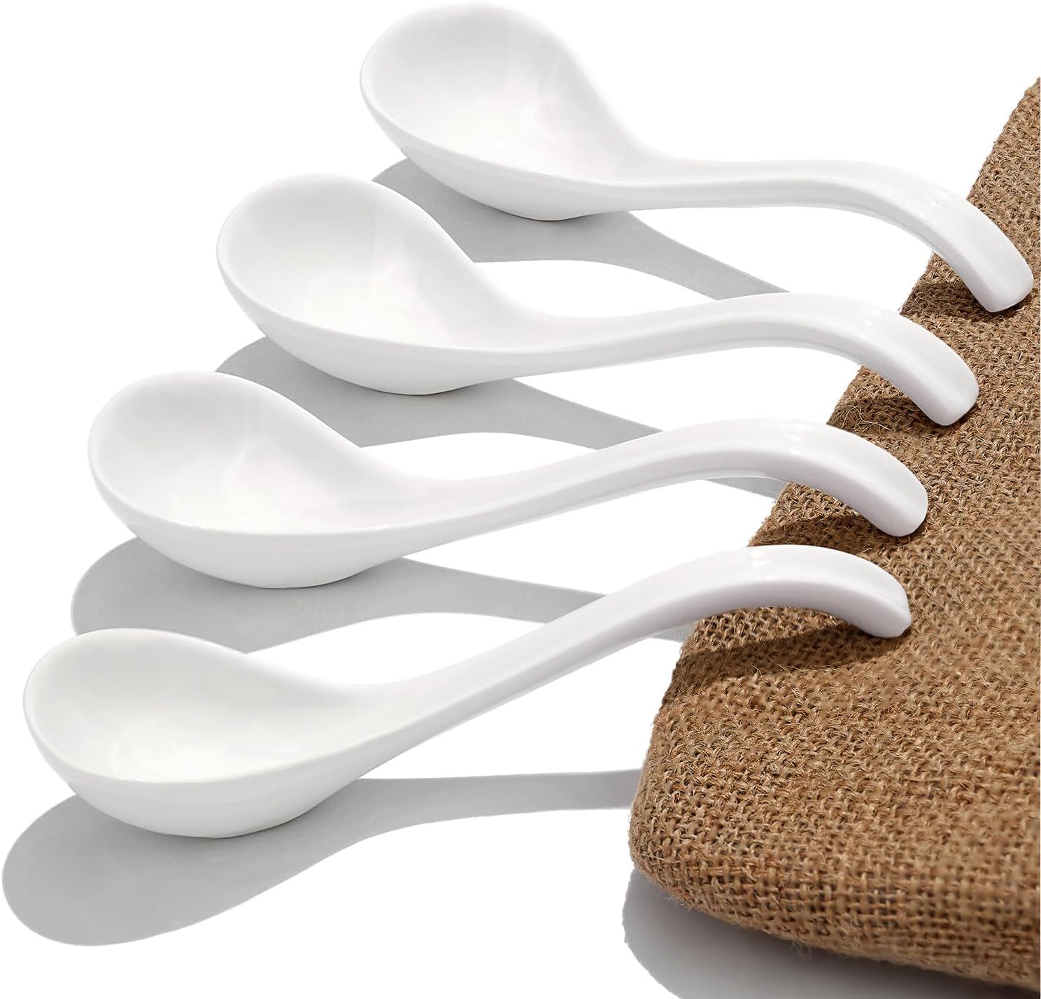 Asian Ceramic Soup Spoon