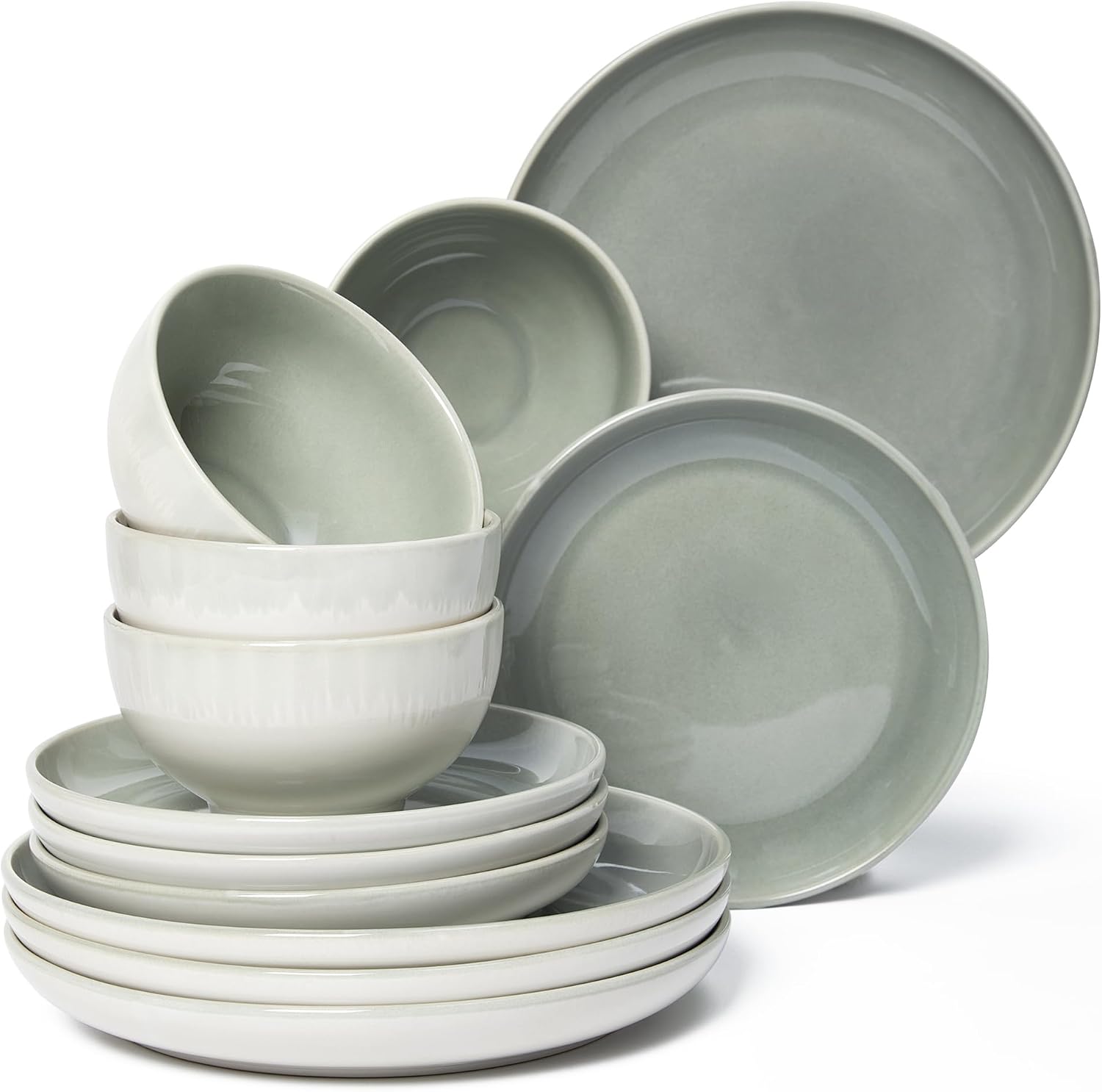 12-Piece Stoneware Dinnerware Set