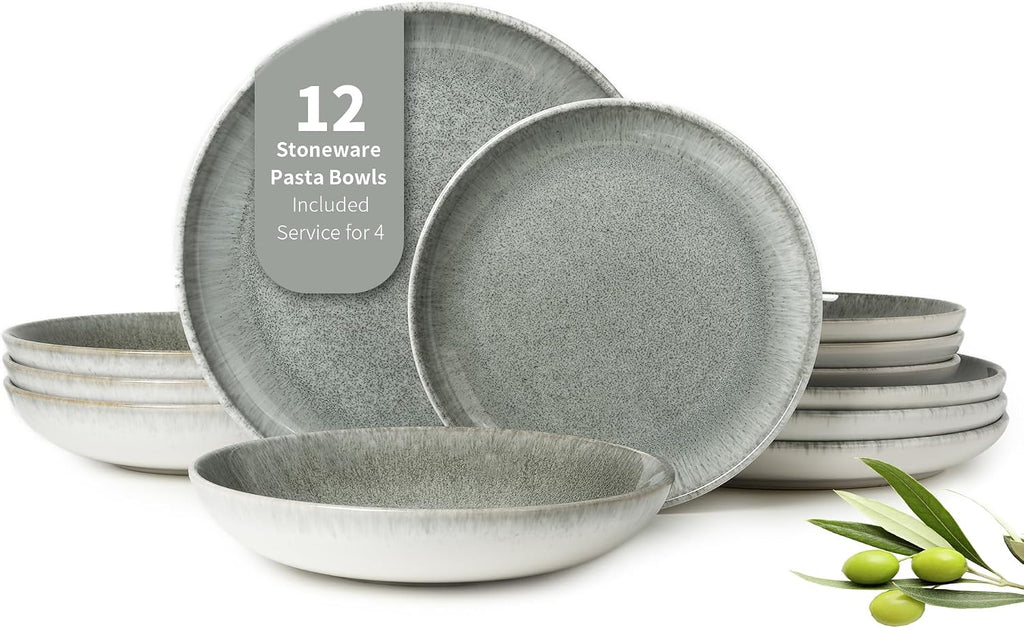 12-Piece Stoneware Dinnerware Set