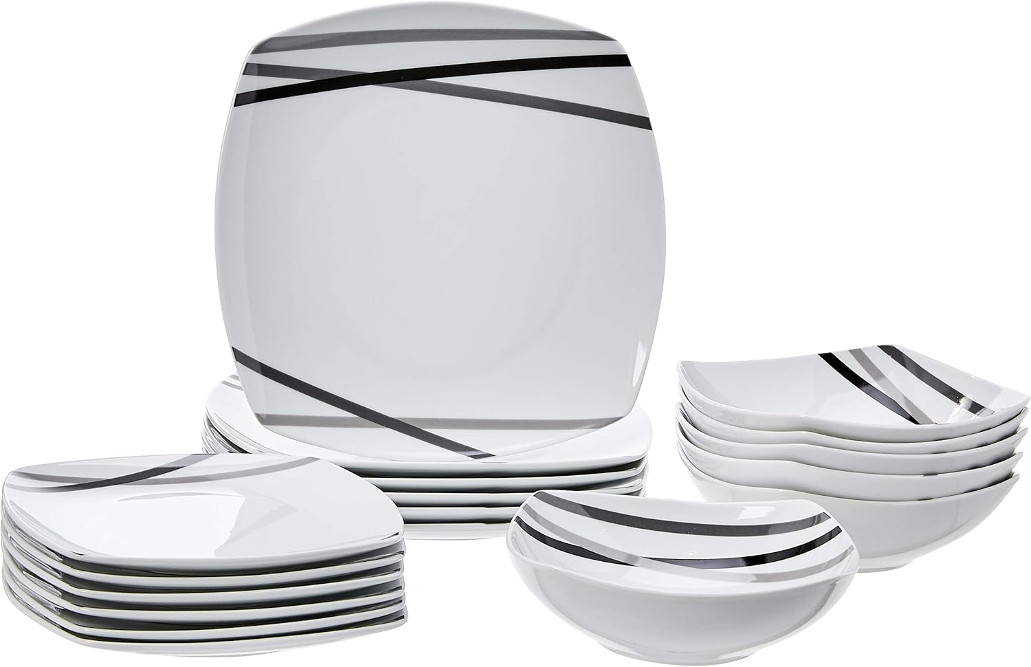 18-Piece Square Dinnerware Set