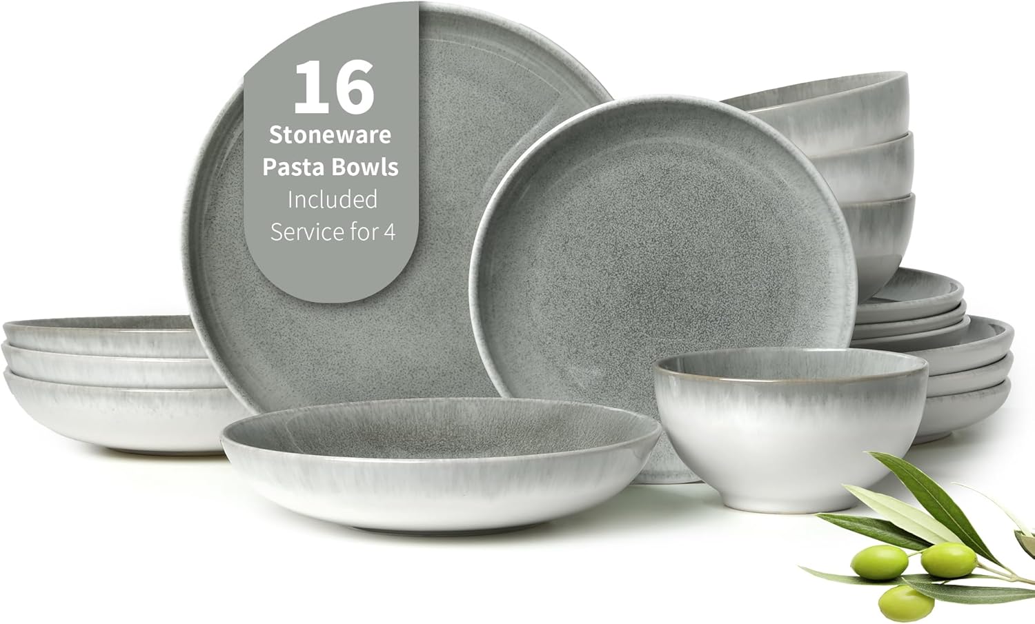 12-Piece Stoneware Dinnerware Set
