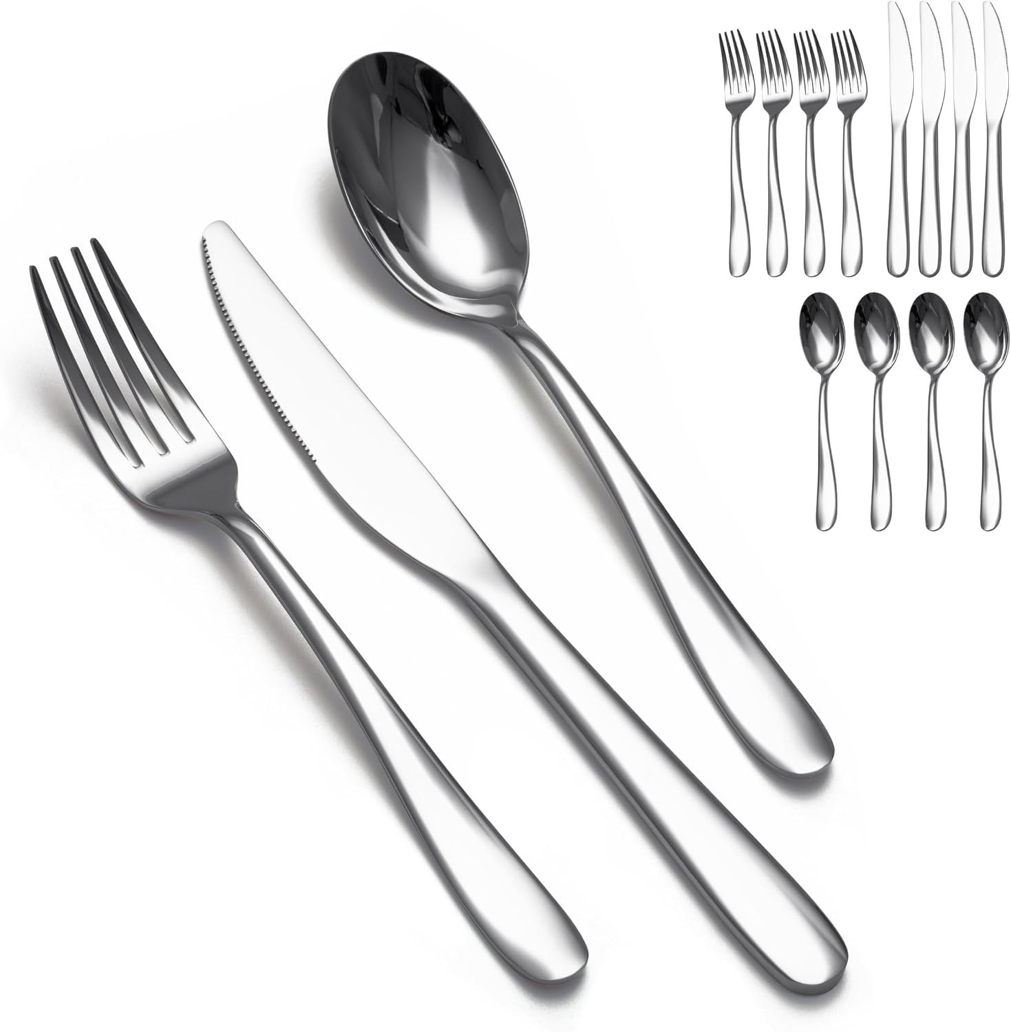16-Piece Steak Knife Fork Set