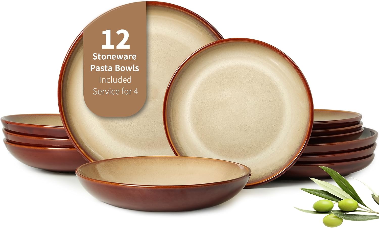 12-Piece Stoneware Dinnerware Set