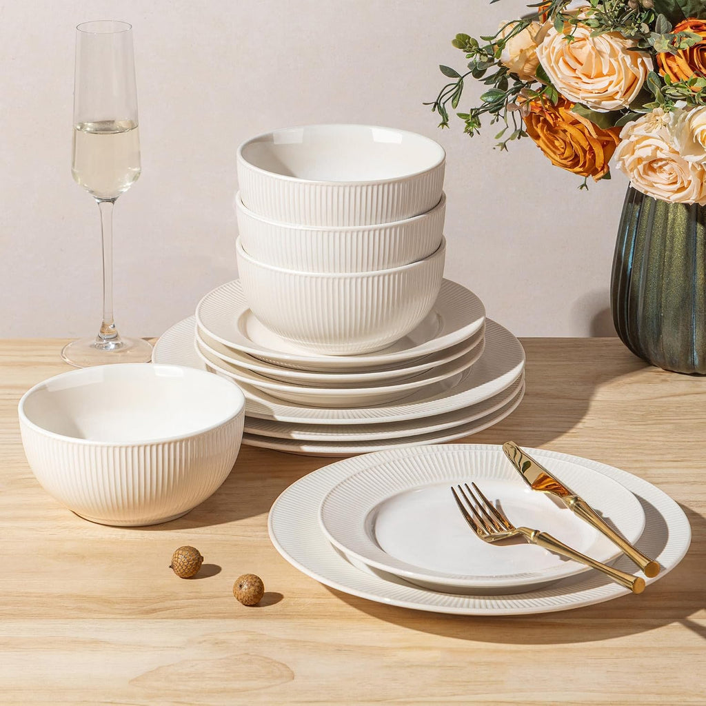 12-Piece Ceramic Dinnerware Set