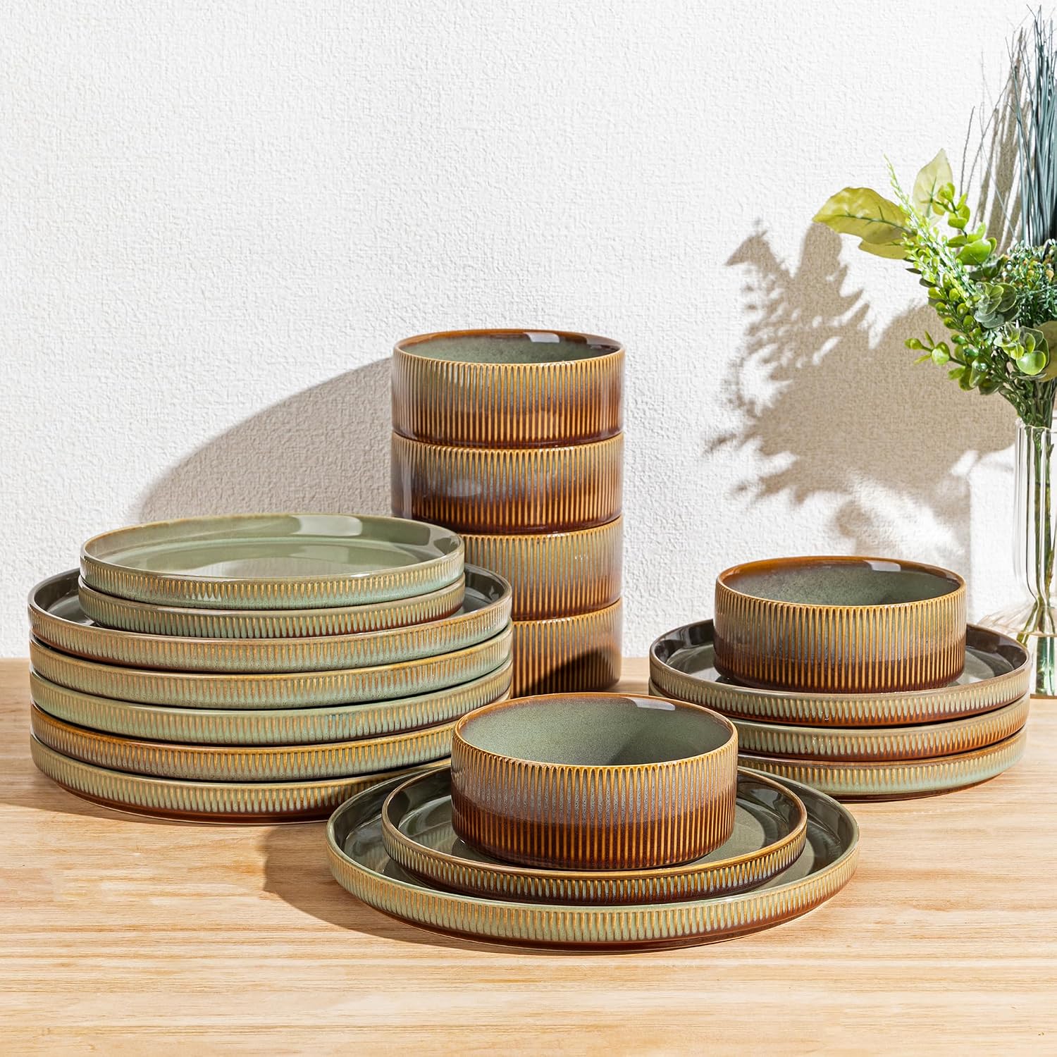 12-Piece Ceramic Dinnerware Set