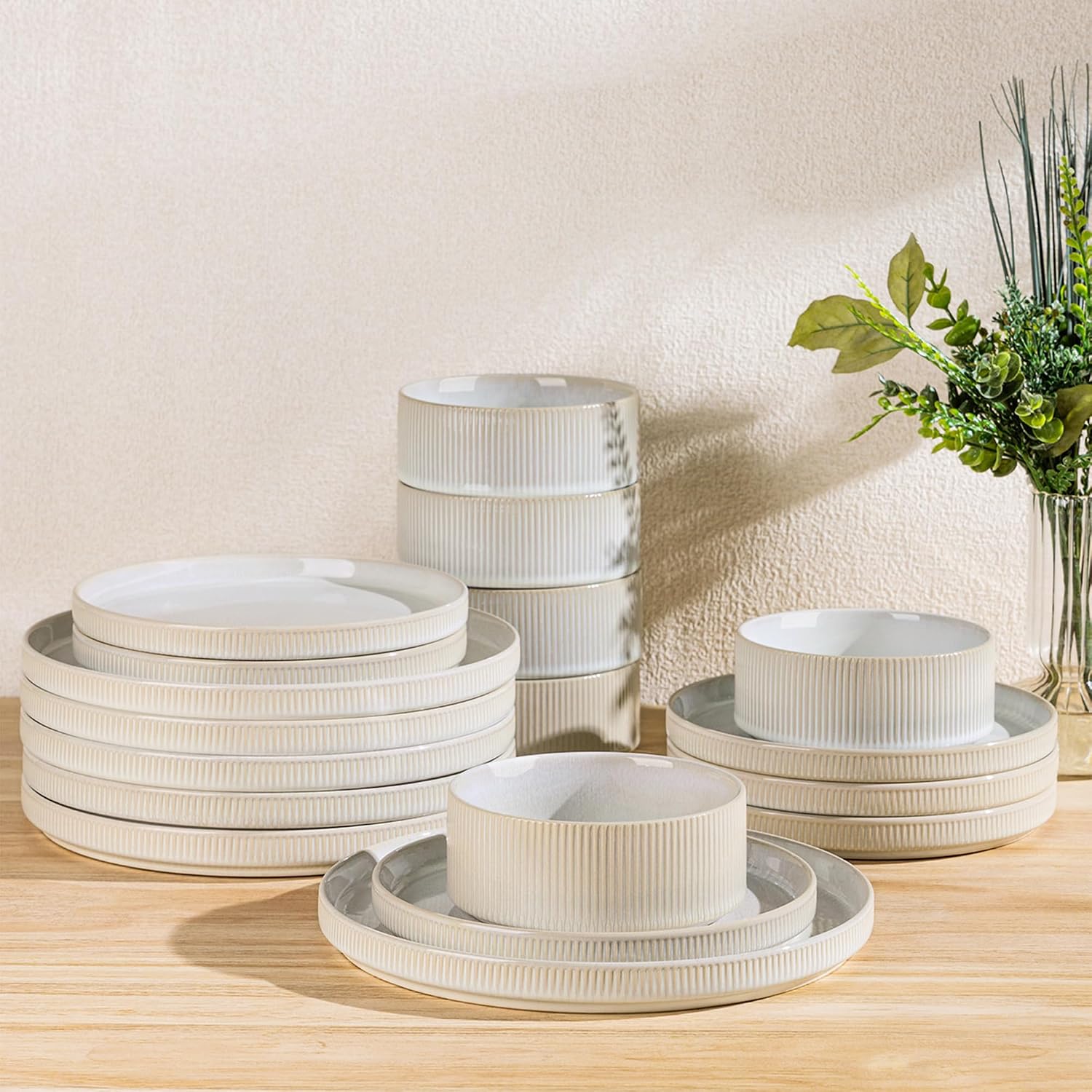 12-Piece Ceramic Dinnerware Set