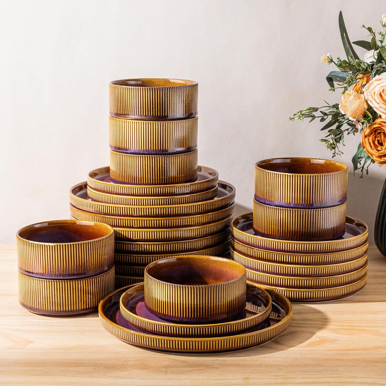 12-Piece Ceramic Dinnerware Set