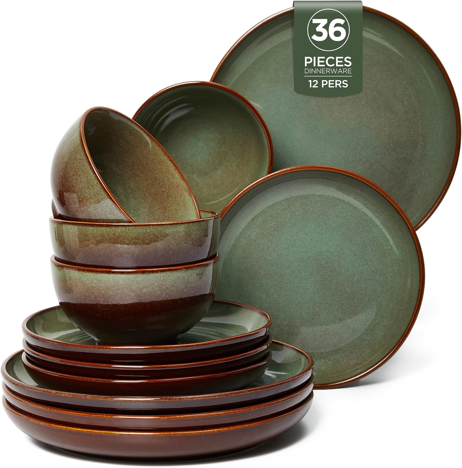12-Piece Stoneware Dinnerware Set