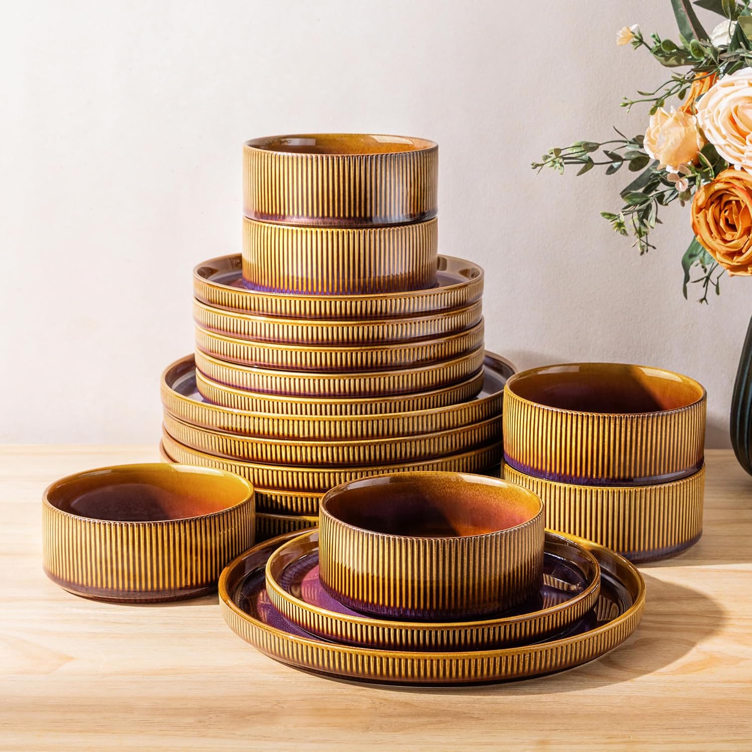 12-Piece Ceramic Dinnerware Set