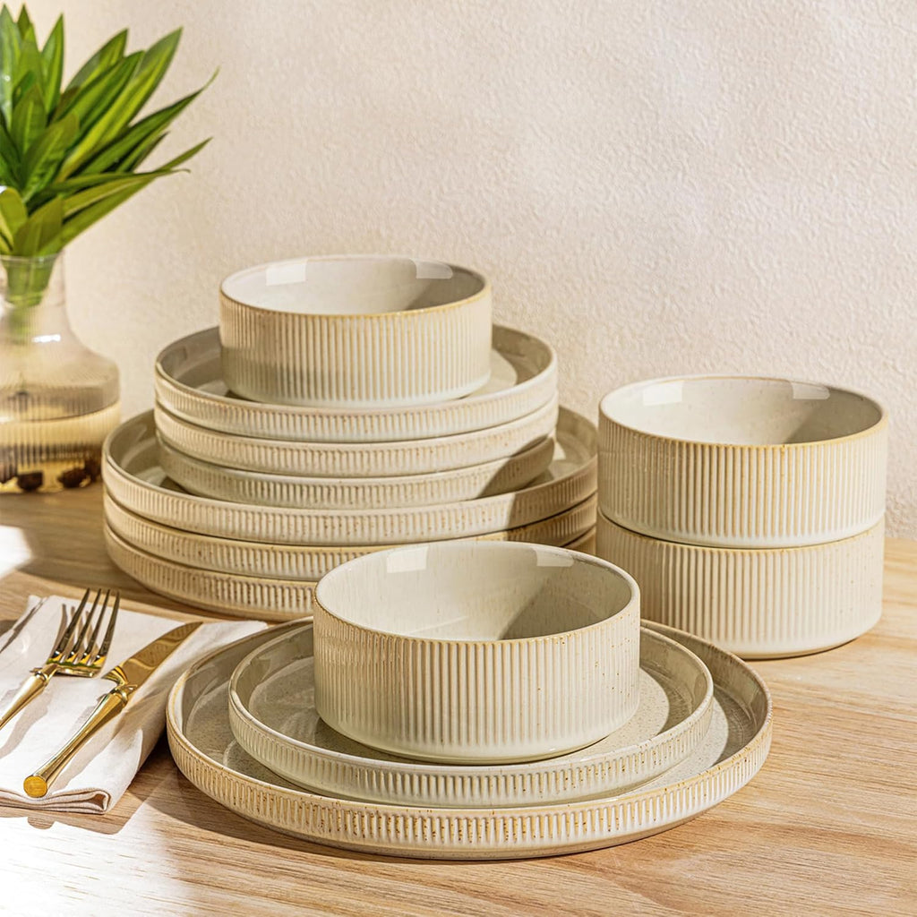 12-Piece Ceramic Dinnerware Set
