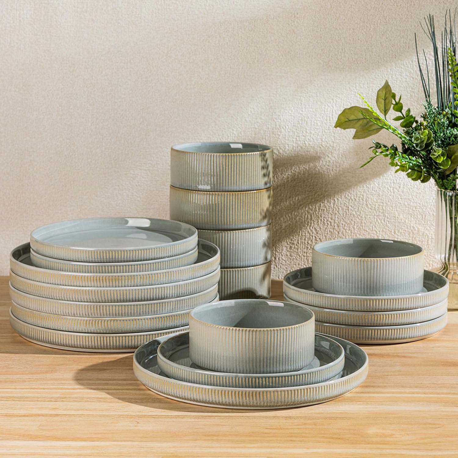 12-Piece Ceramic Dinnerware Set