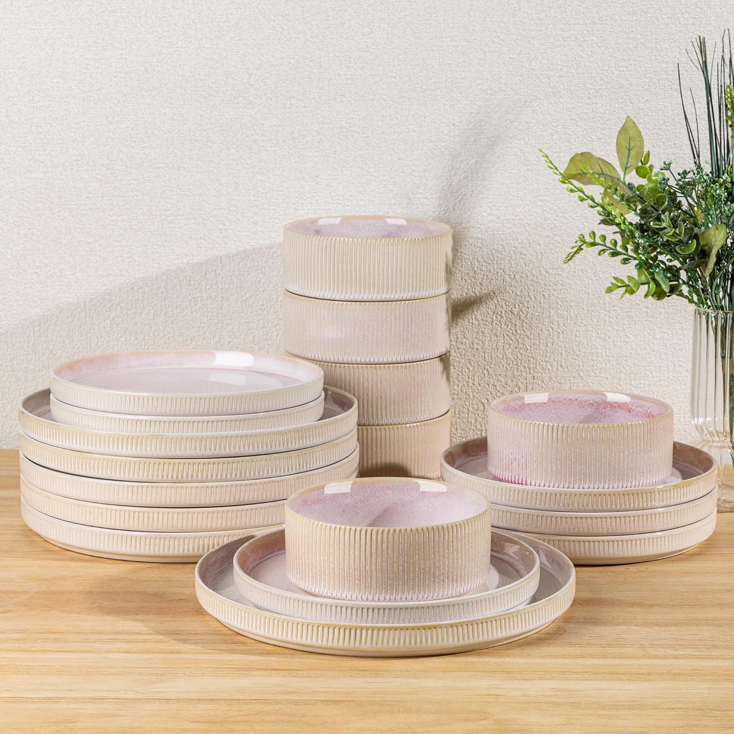 12-Piece Ceramic Dinnerware Set