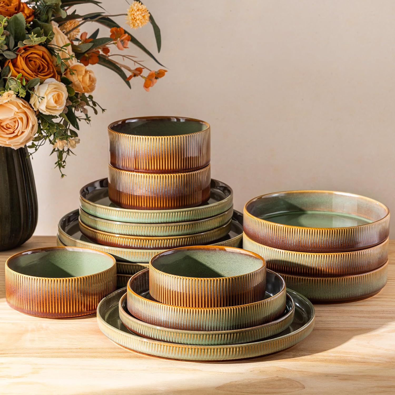 12-Piece Ceramic Dinnerware Set