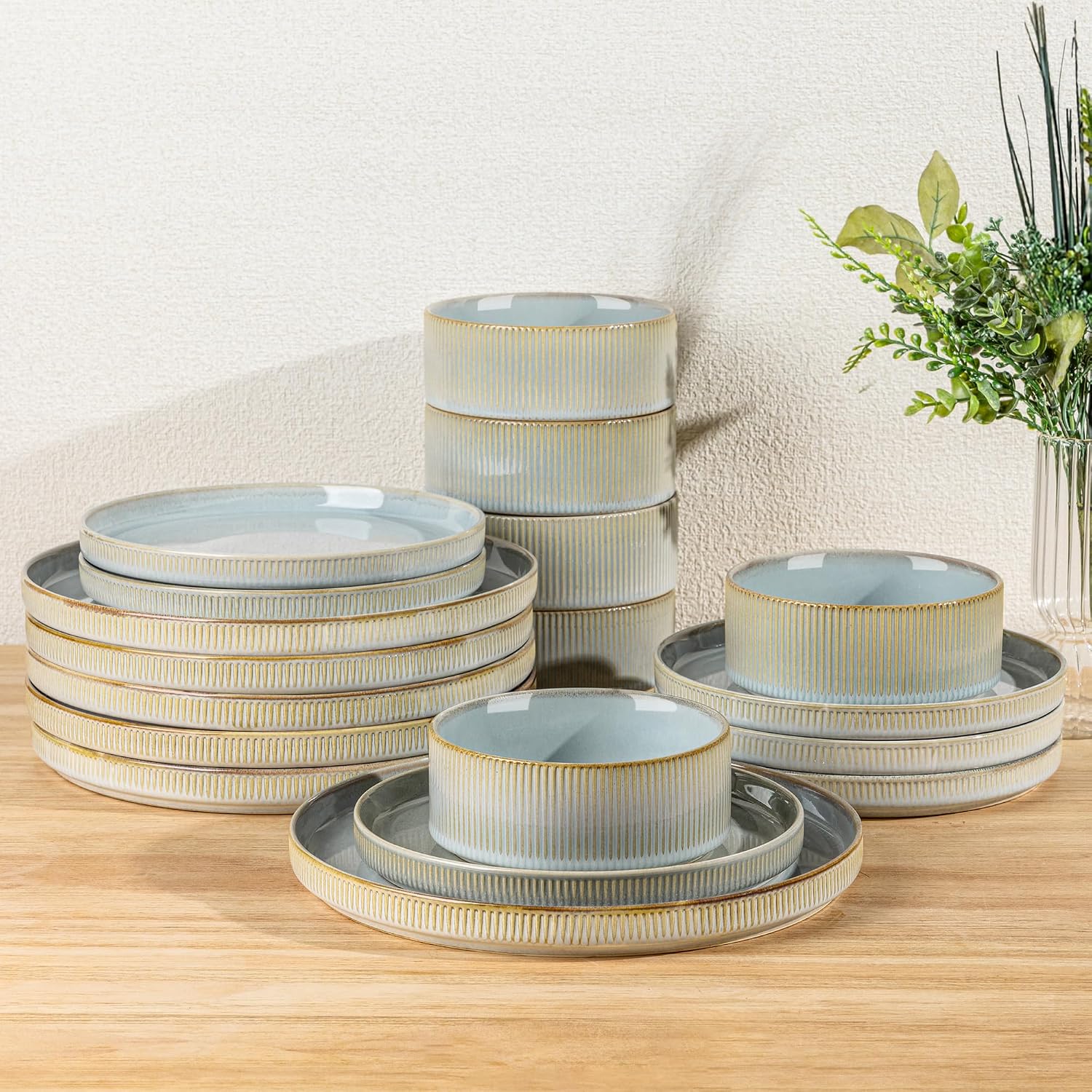 12-Piece Ceramic Dinnerware Set