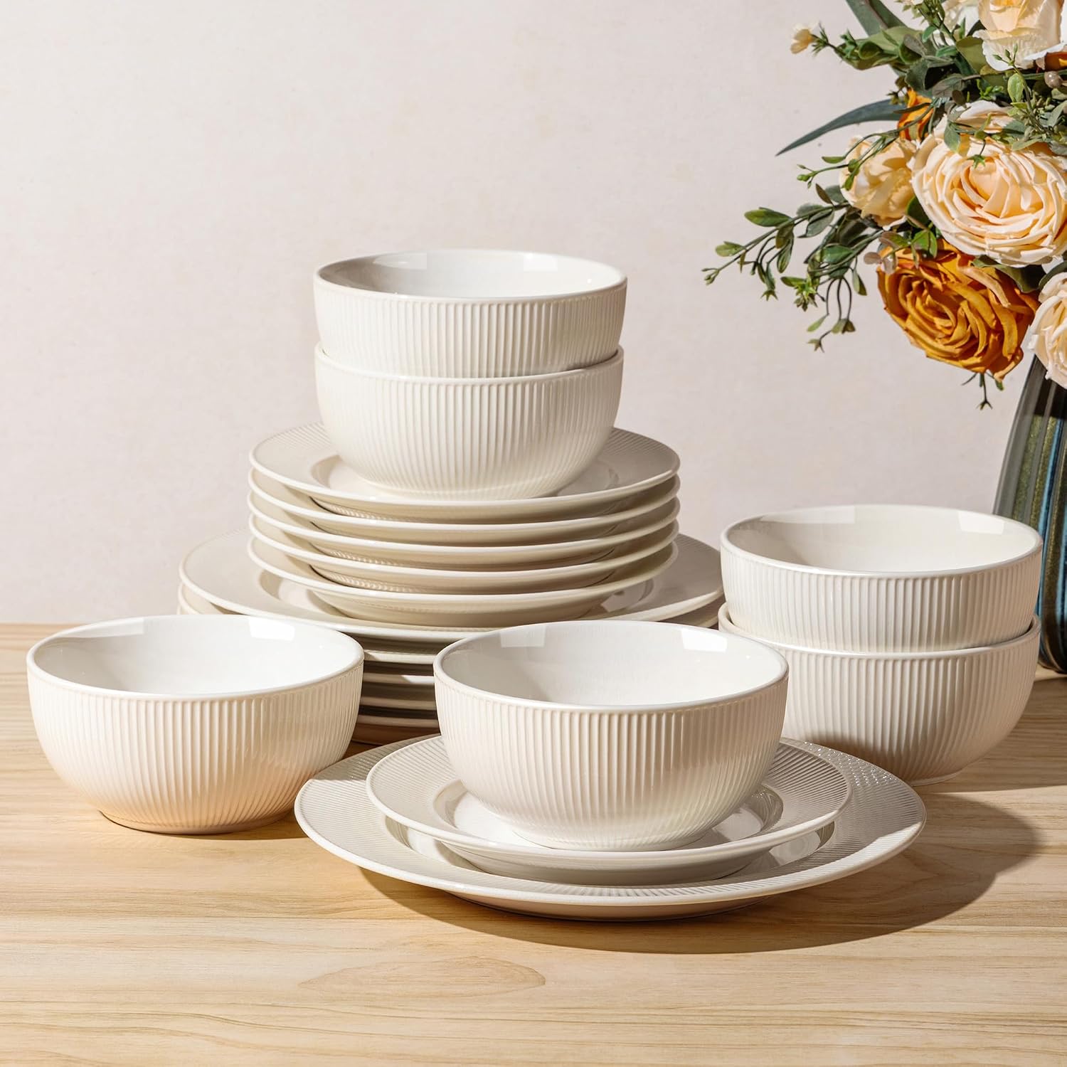 12-Piece Ceramic Dinnerware Set