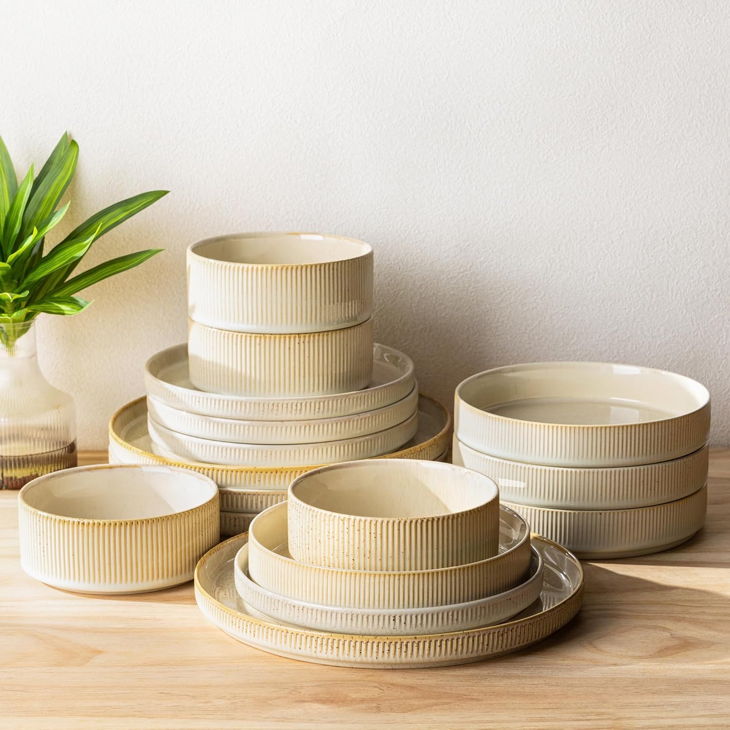12-Piece Ceramic Dinnerware Set