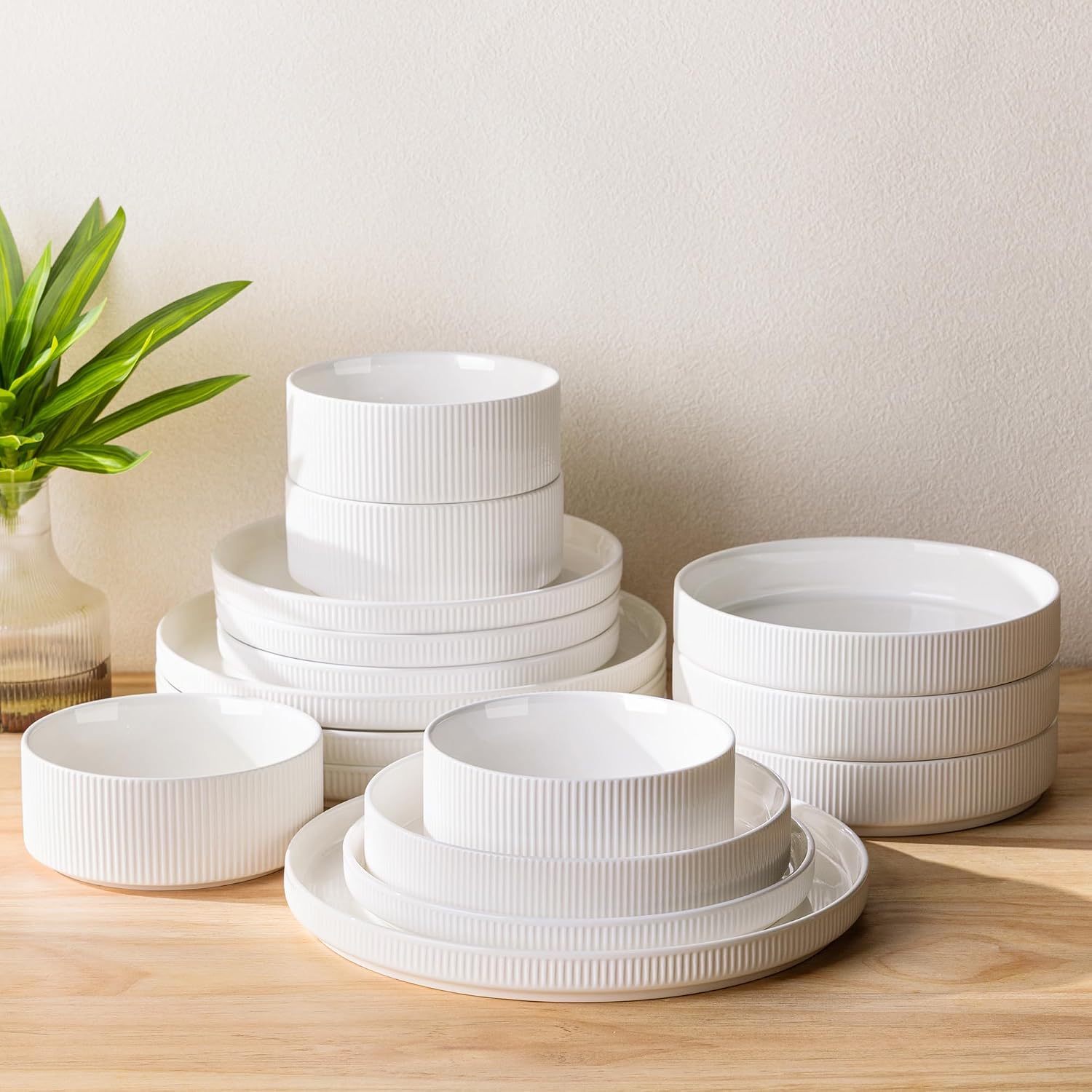12-Piece Ceramic Dinnerware Set