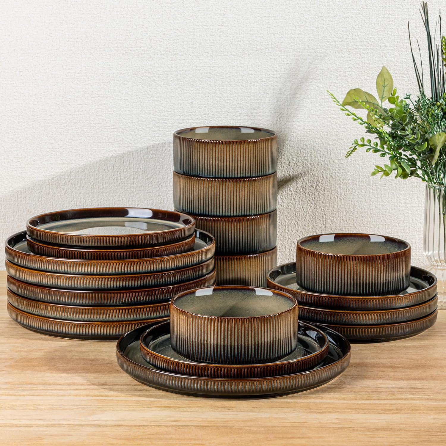 12-Piece Ceramic Dinnerware Set
